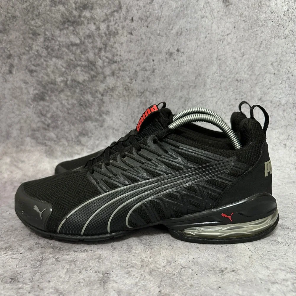 Puma Voltaic Evo Men Size 10 Black Running Shoes 379601-01 10CELL Athletic